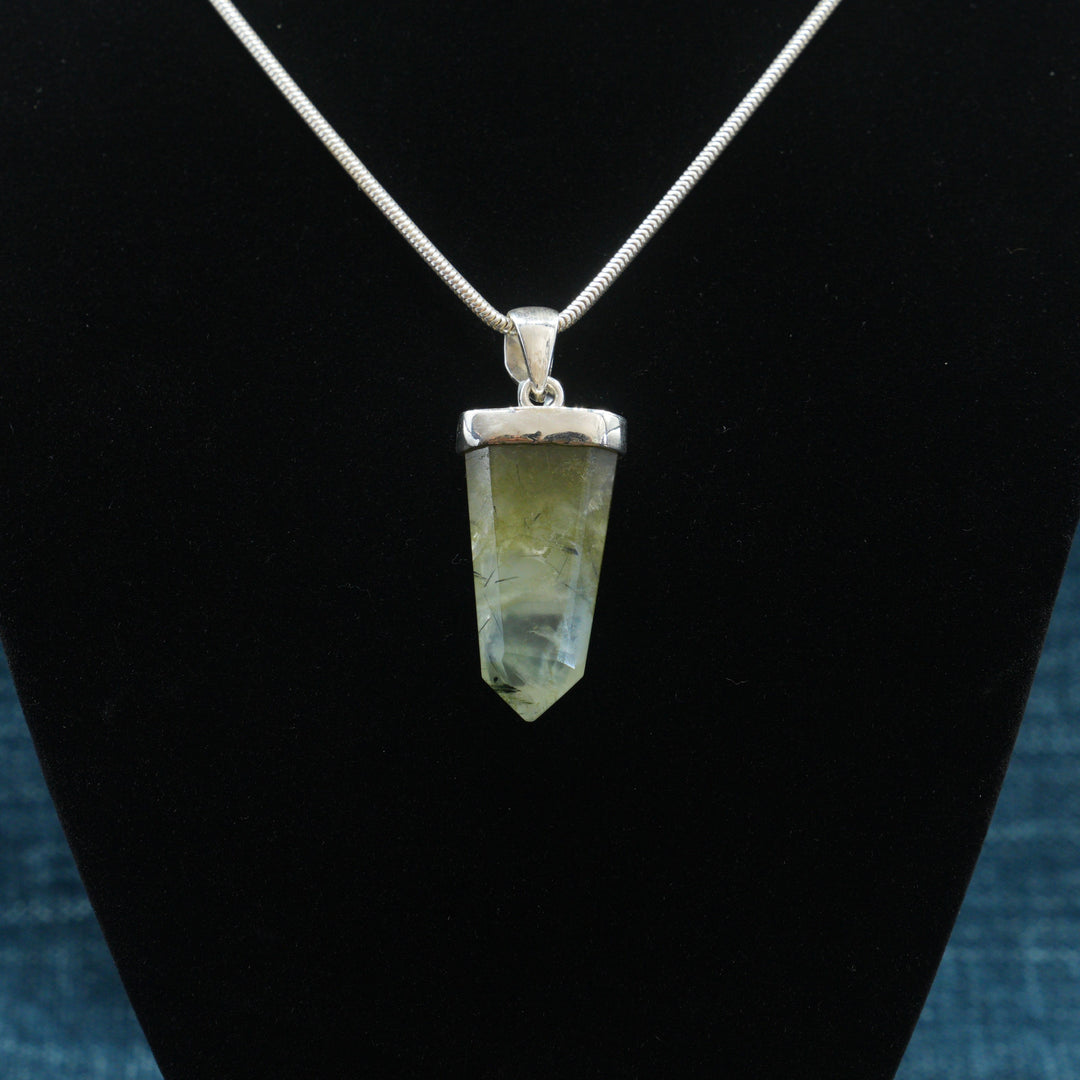 Prehnite Point Pendant