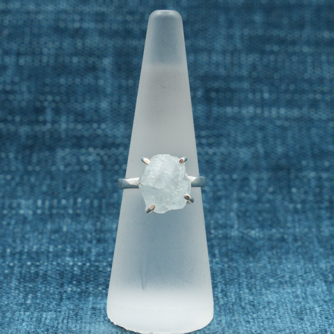Rough Aquamarine Ring