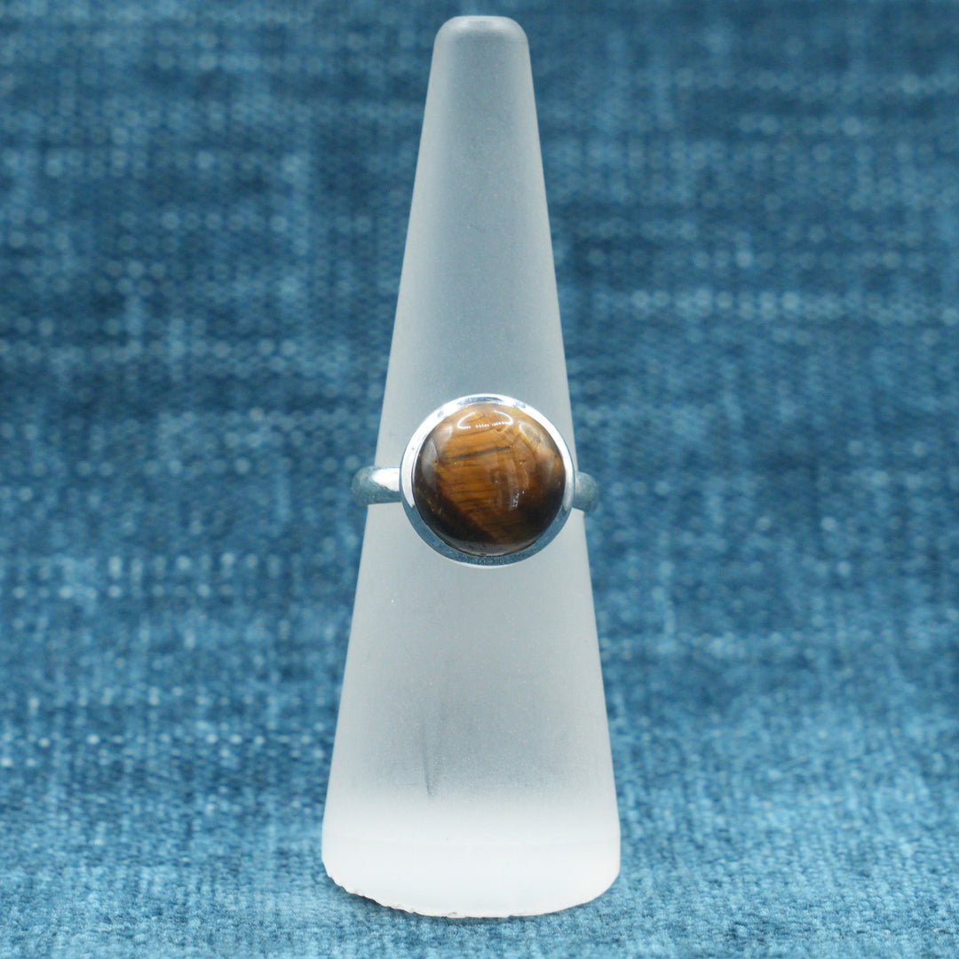 Tiger Eye Ring Round
