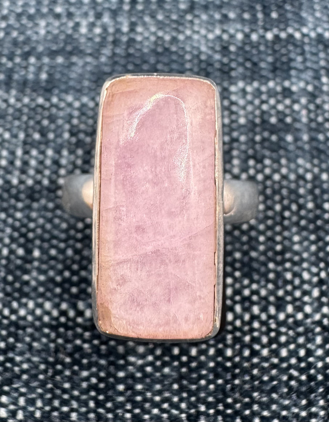 Rectangle Kunzite Size 6.5 Ring