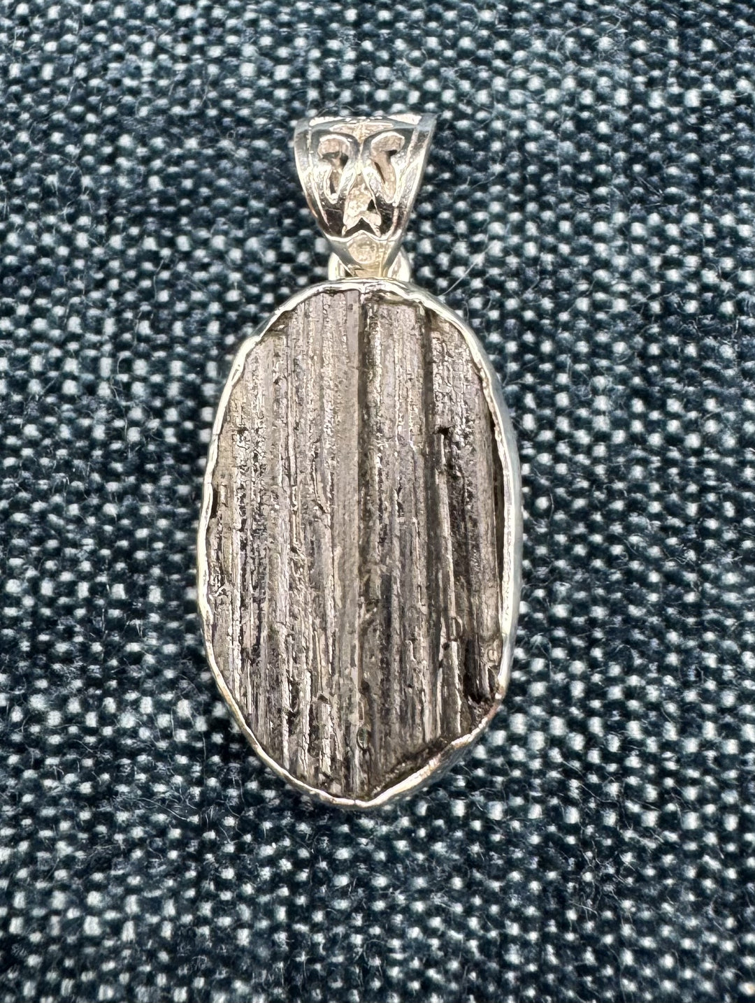 Raw Black Tourmaline Pendant 1