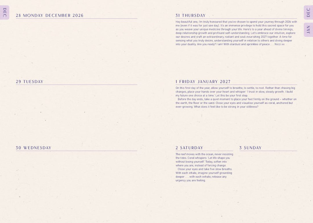2027 Moon Goddess Southern Hemisphere Diary (Nicci Garaicoa)