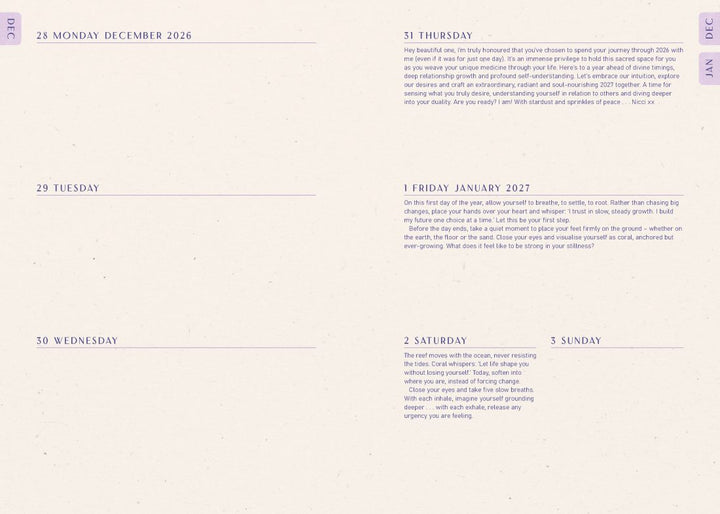 2027 Moon Goddess Southern Hemisphere Diary (Nicci Garaicoa)