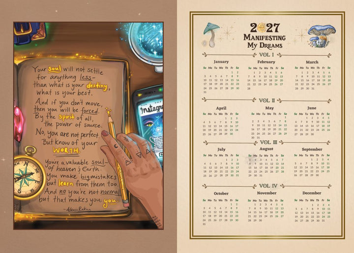 2027 Manifest Your Dreams Planner (Alexis Rakun)