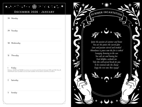 2027 Witch's Southern Hemisphere Diary (Flavia Kate Peters & Barbara Meiklejohn-Free)