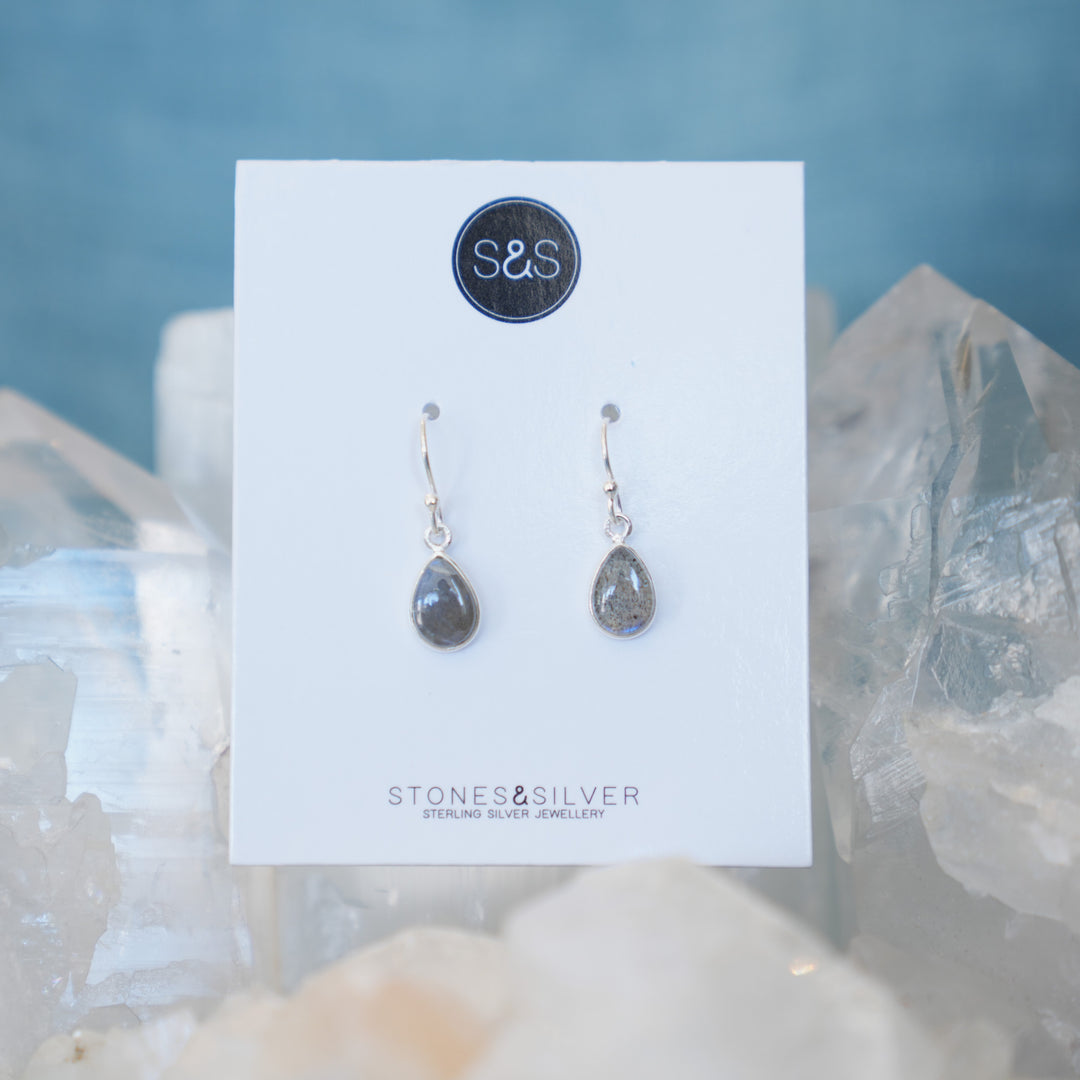 Crystal Teardrop Dangle Earrings