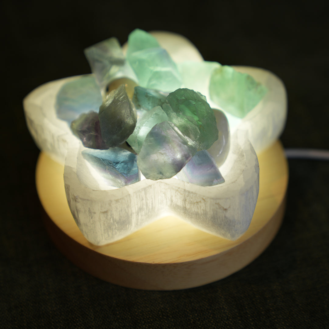 Selenite Flower Bowl