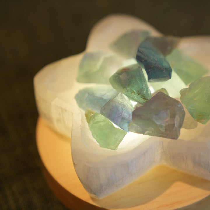 Selenite Flower Bowl