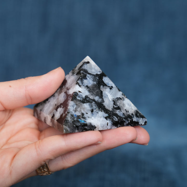 Rainbow Moonstone Pyramid