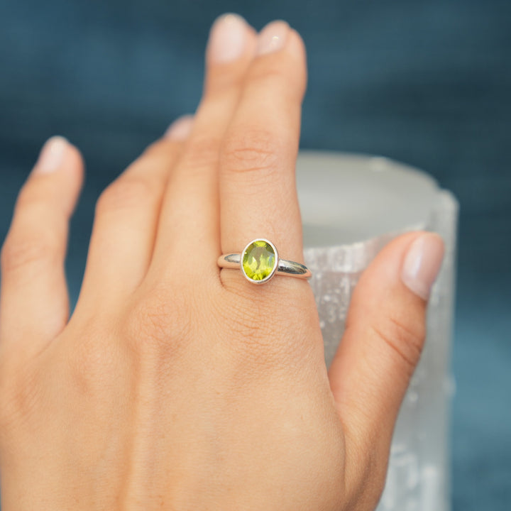 Peridot Sterling Silver Ring