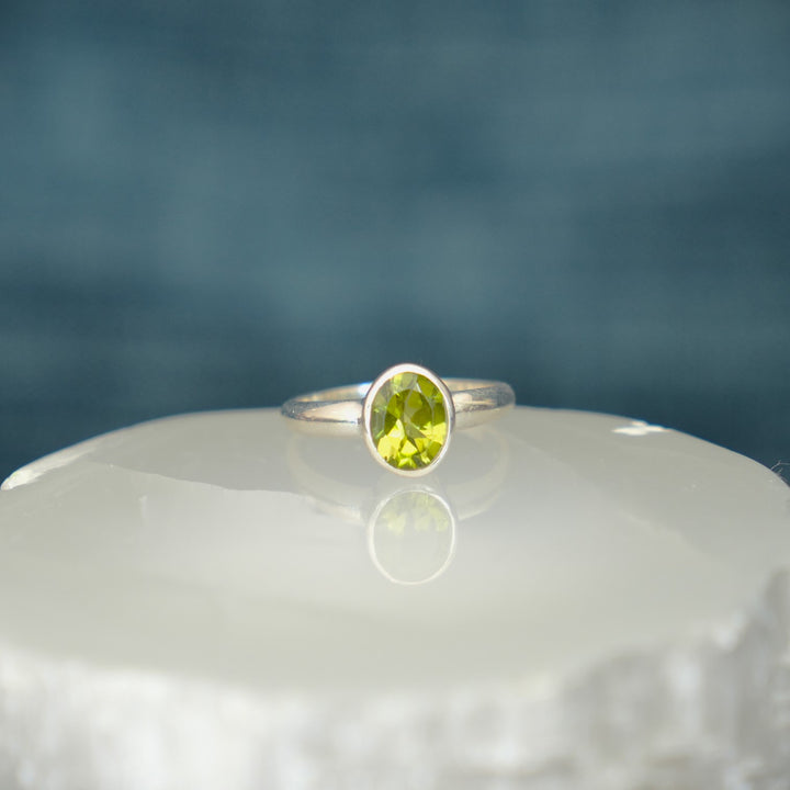 Peridot Sterling Silver Ring