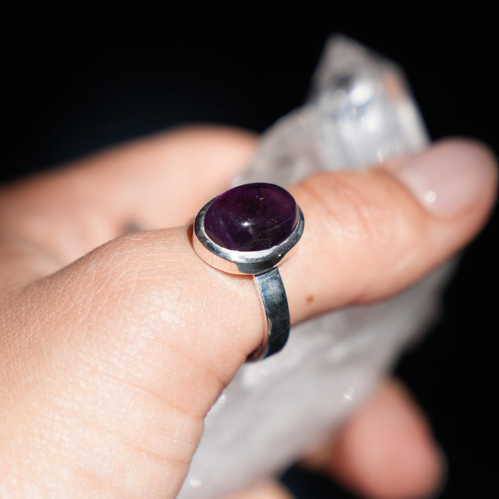 Amethyst Sterling Silver Ring (Medium)