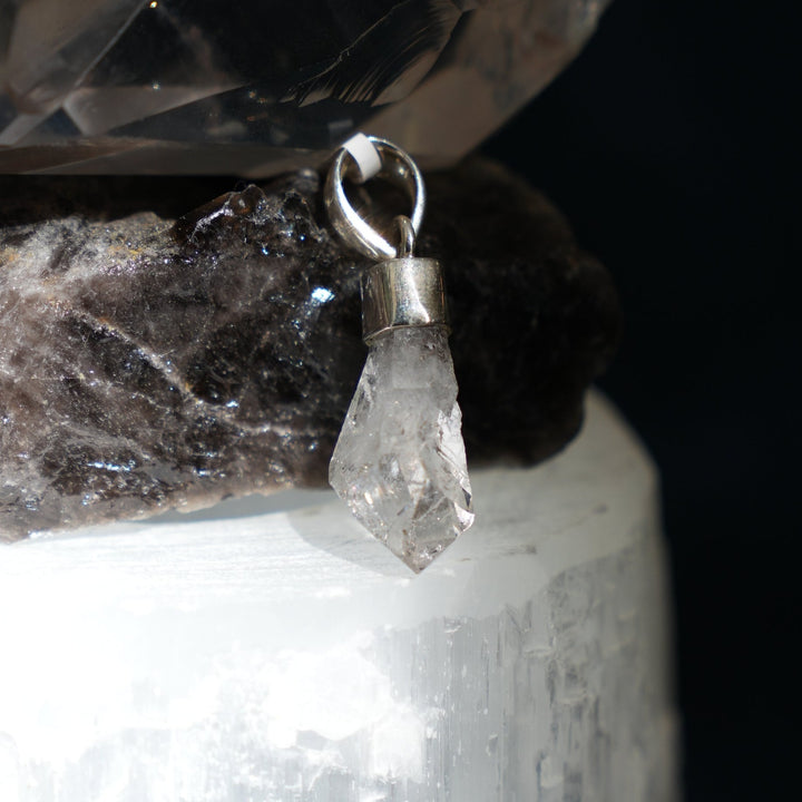 Raw Herkimar Quartz Pendant (2cm crystal)