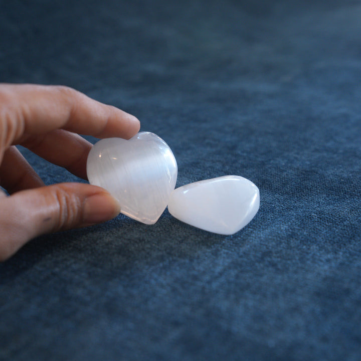 Selenite Heart 6-7cm