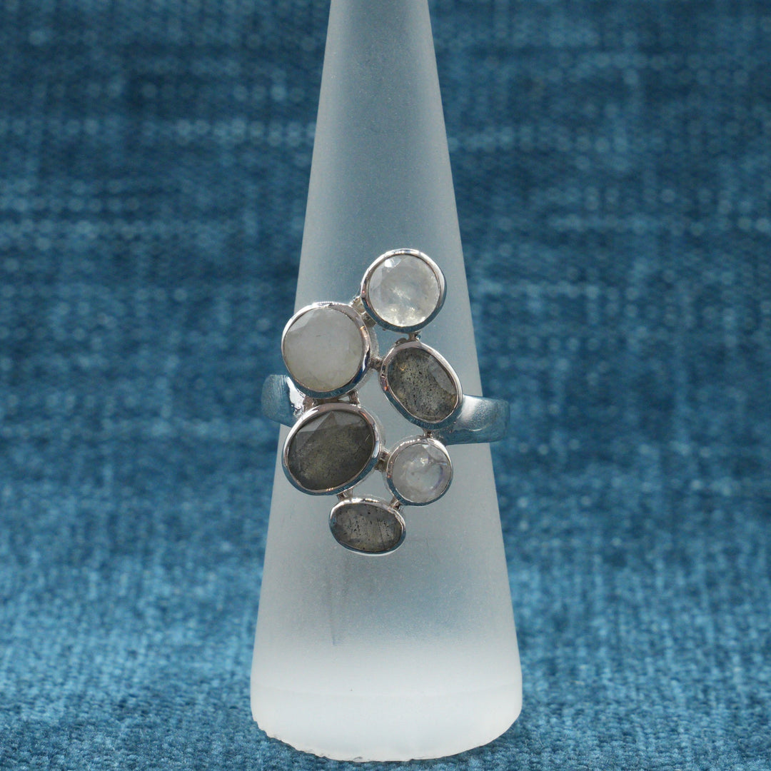 Cluster Sterling Silver Ring