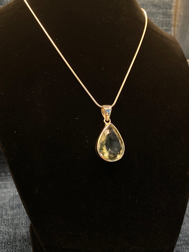 Green Amethyst Pendant