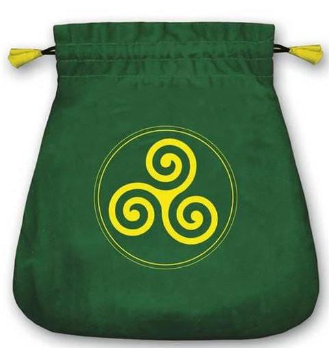 Velvet Celtic Triskel Tarot Bag