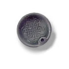 Knot Tibetan Terracotta Round Incense Holder