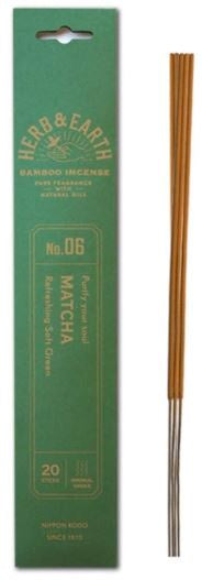 Herb and Earth Bamboo Matcha Incense