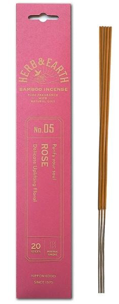 Herb and Earth Bamboo Rose Incense