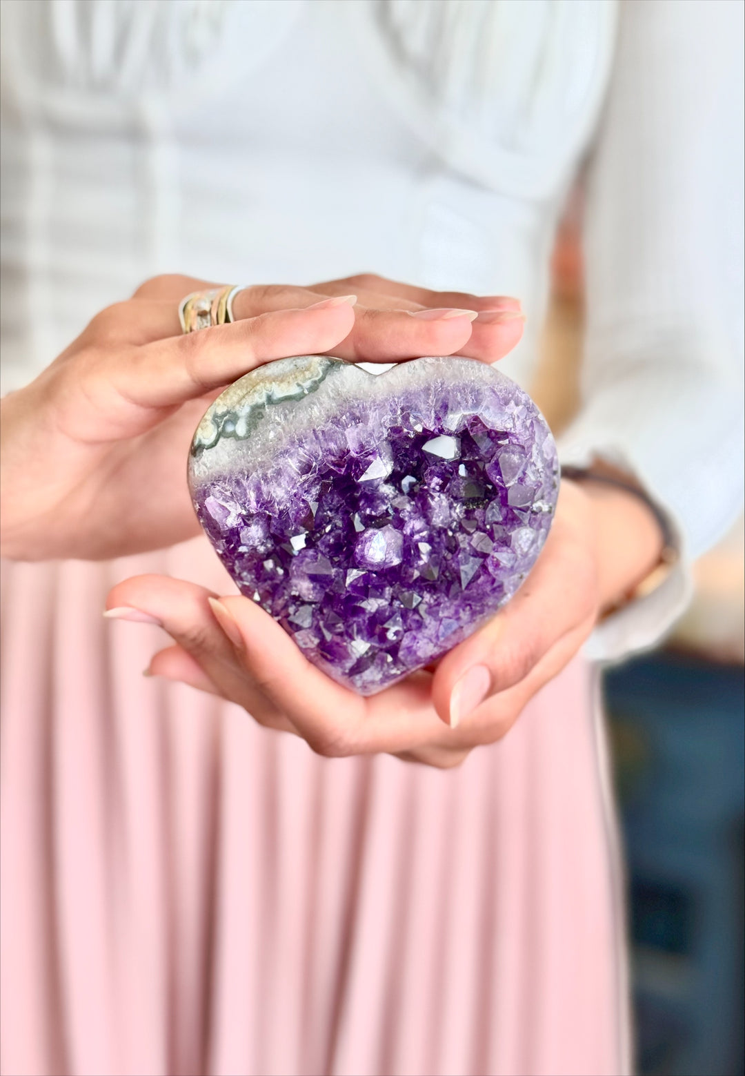 Amethyst Heart Geode